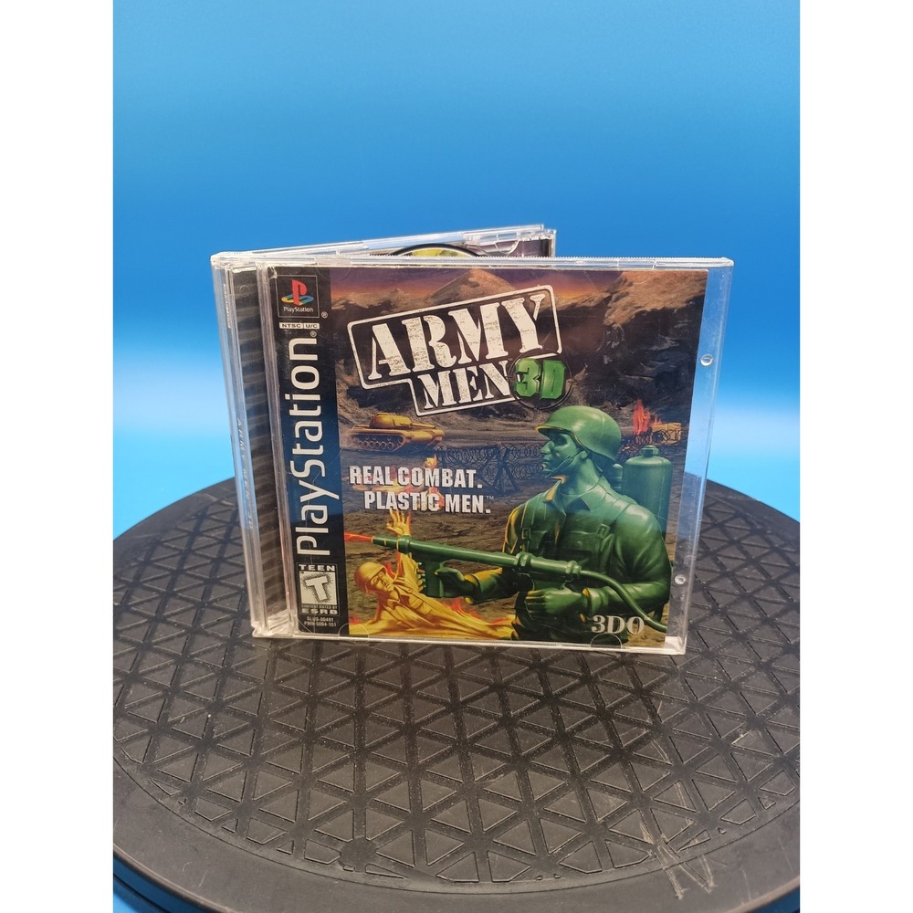 Army Men 3D (Sony PlayStation 1, 1999) Black Label Complete With Manual CIB